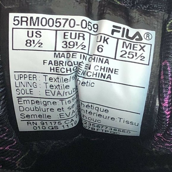 Fila Womens Memory Realmspeed Evo Running Shoes Gray Pink 5RM00570-059 8.5M New - Picture 8 of 11